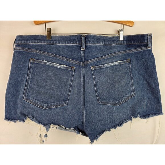 Abercrombie & Fitch Womens Jean Shorts Size 36 / 22 Mom Short High Rise Denim - Picture 7 of 9
